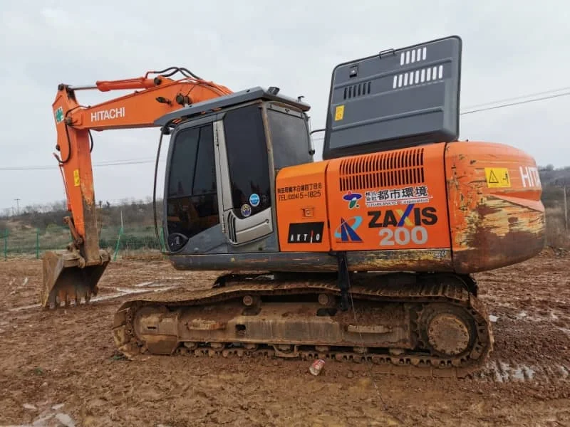 Used Hitachi ZX200 20-ton Excavator with 1.1m³ Bucket for Sale