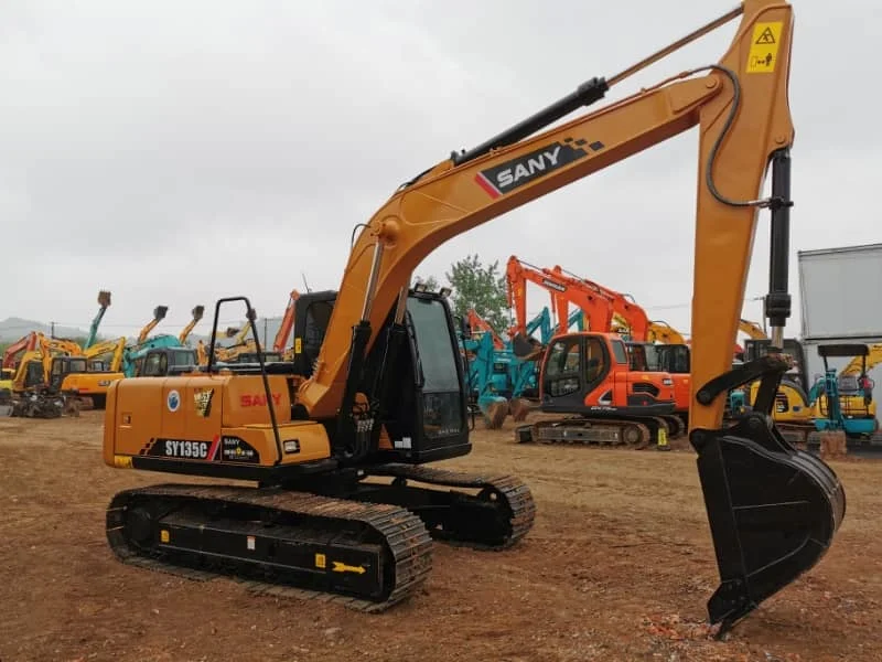 High-Condition Used Sany SY135C Crawler Excavator – 95% New