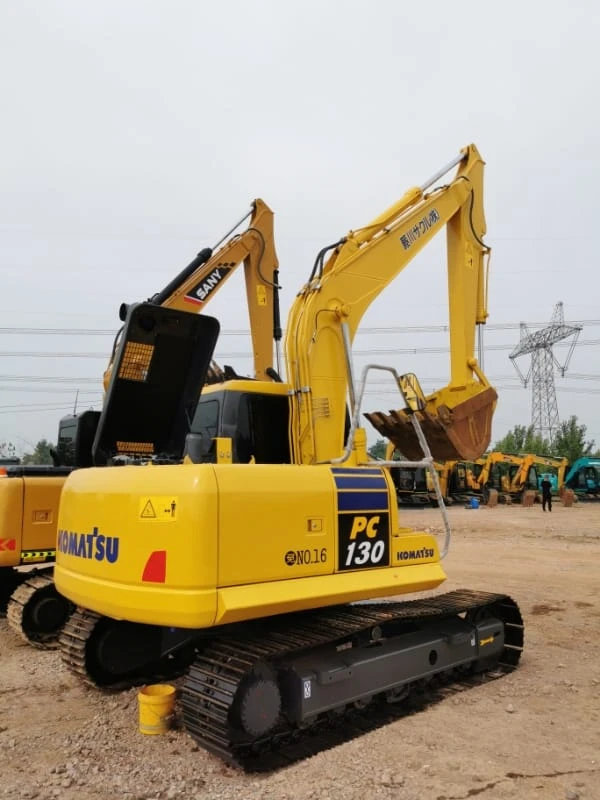 Komatsu PC130 Used Hydraulic Crawler Excavator – Secondhand Medium Size Model