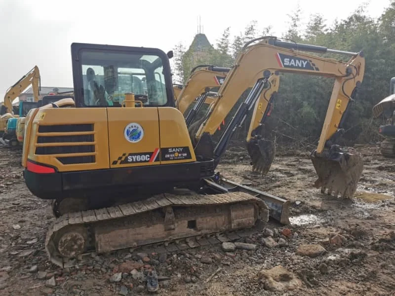 95% New Sany SY60C Used Crawler Excavator for Sale – High Quality