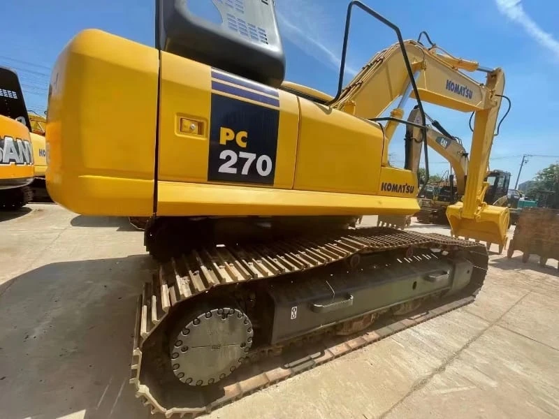 Excavadora hidráulica de cadenas Komatsu PC270 usada a la venta, fabricada en Japón.