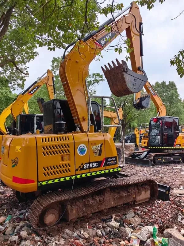 High-Quality Used Sany SY95C Crawler Excavator – 95% New Condition